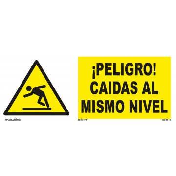 Señal: ¡Peligro! Caídas al mismo nivel