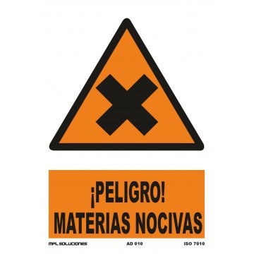 Señal: ¡Peligro! Materias nocivas