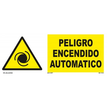 Señal: Peligro encendido automático