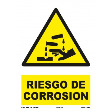Señal: Riesgo de corrosión