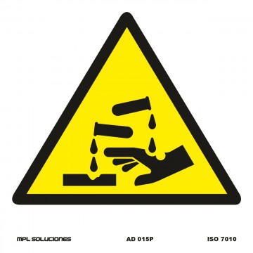 Señal: Riesgo de corrosión