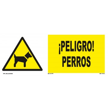 Señal: ¡Peligro! Perro peligroso