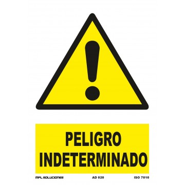 Señal: Peligro indeterminado