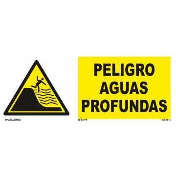 Señal: Peligro aguas profundas