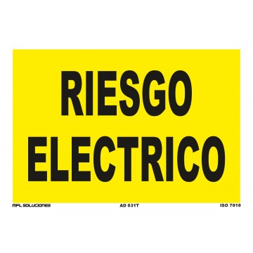 Señal: Riesgo eléctrico