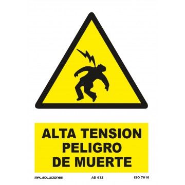 Señal: Alta tensión peligro de muerte