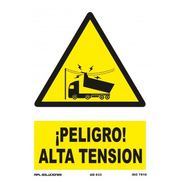 Señal: Peligro alta tensión