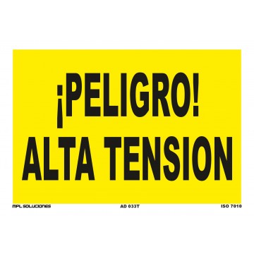 Señal: Peligro alta tensión