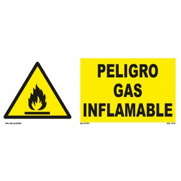Señal: Peligro gas inflamable