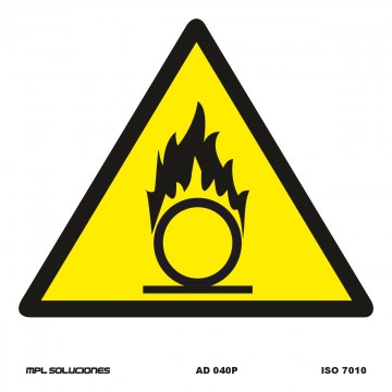 Señal: Peligro material combustible