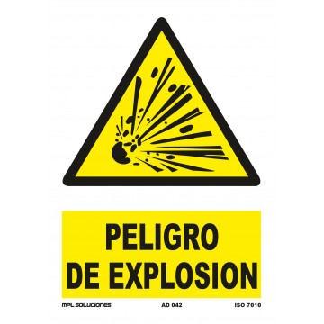 Señal: Peligro de explosión