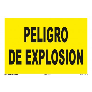 Señal: Peligro de explosión