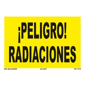 Señal: Peligro radiaciones
