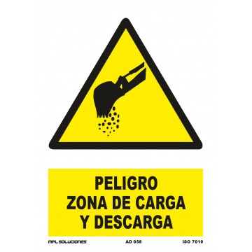 Señal: Peligro zona de carga y descarga