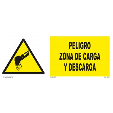 Señal: Peligro zona de carga y descarga