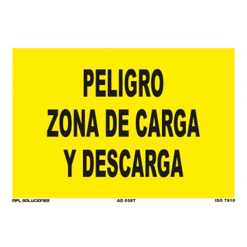 Señal: Peligro zona de carga y descarga