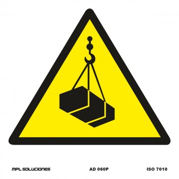 Señal: Peligro cargas suspendidas