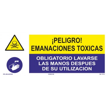 Señal: Emanaciones Tóxicas - Lavarse Las Manos