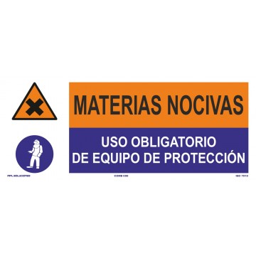 Señal: Materias Nocivas - Equipo De Protección