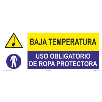 Señal: Baja Temperatura - Uso de Ropa Protectora