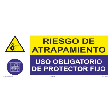 Señal: Riesgo De Atrapamiento - Protector Fijo
