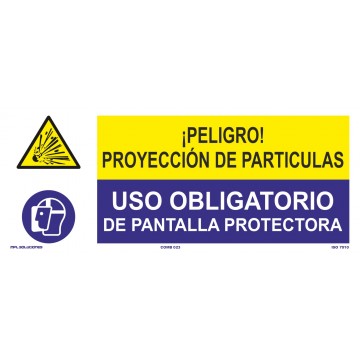 Señal: Proyección De Partículas - Uso De Pantalla Protectora