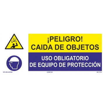 Señal: Caída De Objetos - Uso De Equipo De Protección