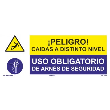 Señal: Caídas A Distinto Nivel - Uso De Arnés De Seguridad