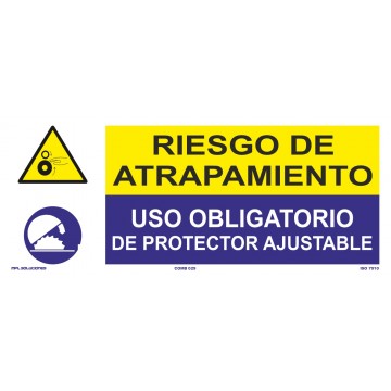 Señal: Riesgo De Atrapamiento - Protector Ajustable