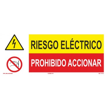 Señal: Riesgo Eléctrico - Prohibido Accionar