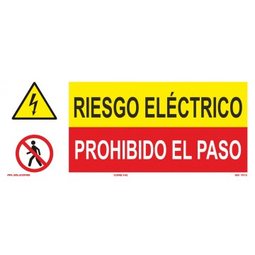 Señal: Riesgo Eléctrico - No Pasar