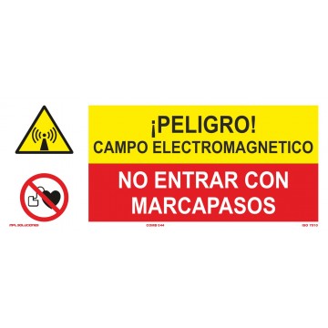 Señal: Campo Electromagnético - No Entrar Con Marcapasos