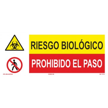 Señal: Riesgo Biológico - Prohibido Dl Paso