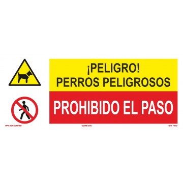 Señal: Perros Peligrosos - Prohibido El Paso