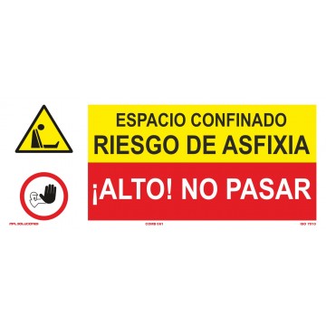 Señal: Riesgo De Asfixia - No Pasar
