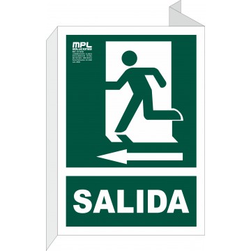 Banderola: Salida de emergencia izquierda