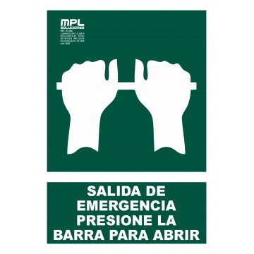 Señal: Presionar la barra para salir