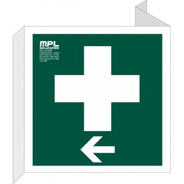 Banderola Cuadrada: Botiquín izquierda