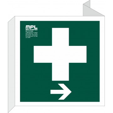 Banderola Cuadrada: Clínica derecha