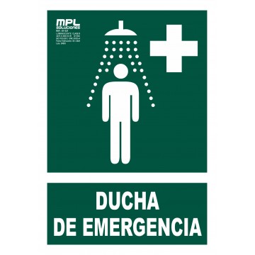 Señal: Ducha de emergencia