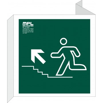 Banderola Cuadrada: Subida escalera izquierda