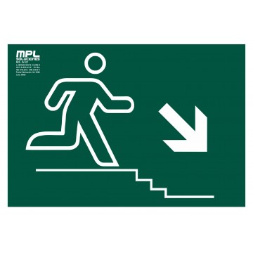 Señal: Bajada escalera derecha