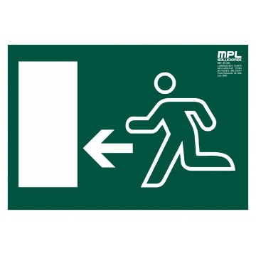 Señal: Salida de emergencia izquierda