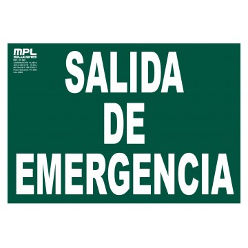 Señal: Salida de emergencia