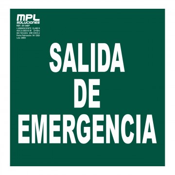 Señal: Salida de emergencia
