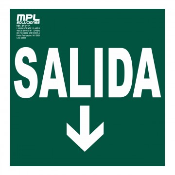 Señal: Salida recto