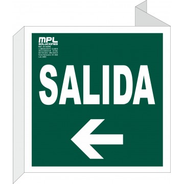 Banderola Cuadrada: Salida izquierda