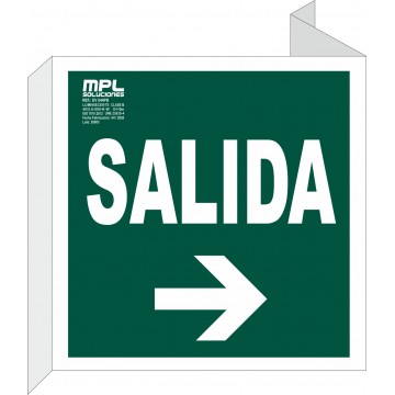Banderola Cuadrada: Salida derecha