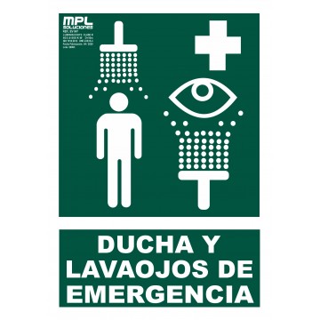 Señal: Ducha Y Lavaojos De Emergencia