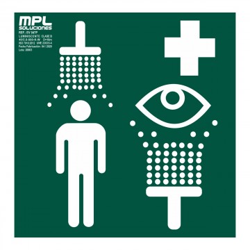 Señal: Ducha Y Lavaojos